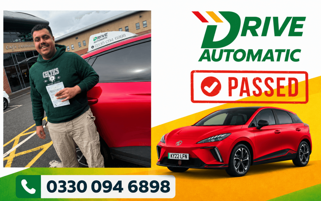 Omer Passes His Driving Test in Durham with Just 4 Minors! 🎉