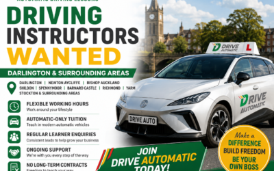 Driving Instructor Opportunities in Darlington – Join DriveAutomatic