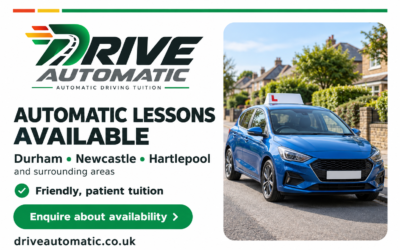Automatic Driving Lessons in Hartlepool, Billingham and Surrounding Areas